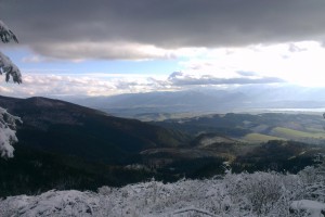 Pohľad z vrchu prvého rúbaniska vo Valachovej nohavici po ochladení