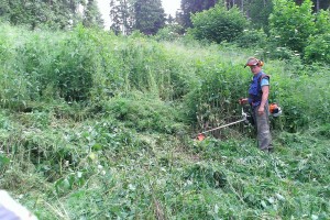 Pracovník urbariátu – Ferianc Š. pri výžine v Hlodi